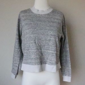 Soft comfy grey & white boxy sweatshirt by Vince